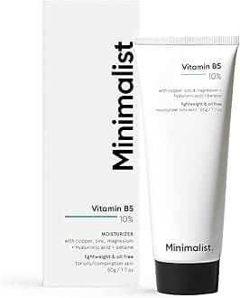 Vitamin B5 10% Face Moisturizer for Oily & Acne Prone Skin | Oil Free Fast Absorbing Lightweight Gel | For Women & Men | 1.7 Oz / 50 gm