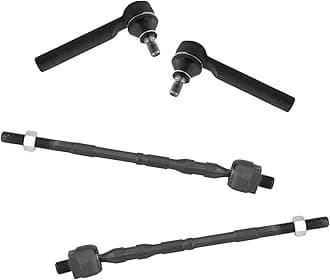 TRQ Inner and Outer Driver and Passenger Side Tie Rod Set 4 Piece Compatible with 2003-2008 Subaru Forester 2004-2011 Subaru Impreza 2010-2014 Subaru Legacy 2010-2014 Subaru Outback