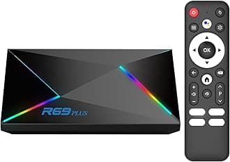 2025 Android TV Box, Android 14.0 TV Box Octa-core Cortex A55N CPU WIFI6 1000M Ethernet 8K HD TV Box Android 14 OS with 4GB 32GB Support BT5.0 Dual-WiFi 2.4G/5G USB3.0 H.265 3D 4K 8K TV Android Box