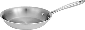 Tramontina Boston Tri-Ply Clad Stainless Steel 8-Inch Small Frying Pan, Induction-Ready Skillet, Dishwasher-Safe, NSF-Certified, Made in Brazil