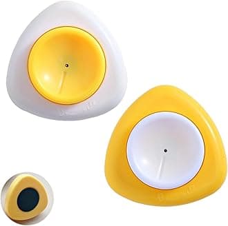 Magenetic Egg Piercer for Raw Eggs to Get Good Hard Boiled Eggs, Egg Poker with Safety Lock Egg Pin, Easy Egg Peeler By Punching Hole at Bigger End of the Egg Before Boiling, 2 Pack