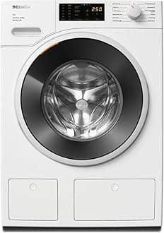 Miele 11598210 WWD660 WCS TDos & 8 KG W1 Front-Loading Washing Machine with ProfiEco Motor, CapDosing, DirectSensor, TwinDos and Miele@home System, Lotus White