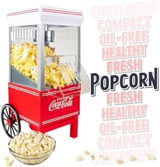 Nostalgia Electrics OFP501COKE 1040W Red Popcorn Poppers – Popcorn Maker (1040 W)