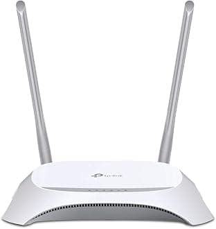 TP-Link TL-MR3420 300 Mbps 2.4GHz 3G/4G Wi-Fi Router, 1 USB 2.0 Port, WPS Button, No Configuration Required, Bandwidth Control, N300 Wireless WiFi with Omni directional Antennas, Reverse SMA