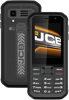 JCB Tradesman 3 4G and WiFi Rugged Feature Phone Waterproof With Whatsapp, Hotspot, Dual-Sim and Bluetooth - Black