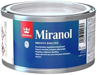 TIKKURILA Miranol - Ultra High Gloss Paint For Wood & Metal (For Doors, Windows & Furniture) - 0.25 Litres