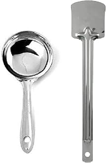 Stainless Steel Dosa ladle with Palta- Set of 2 Kitchen Tools