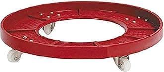 Black Liger Gas Cylinder Stands, LPG Cylinder Trolley Easily Movable Stand with Wheels, Gas Cylinder Stand (Red)