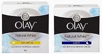 Olay Natural Day-Night Mulberry Extract White Cream, 50 G /2 Pieces