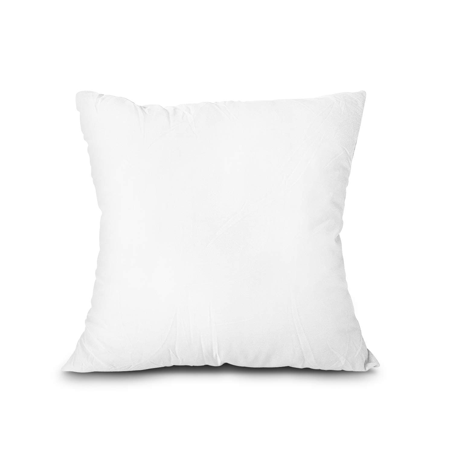 EDOWThrow Pillow Insert, Lightweight Soft Polyester Down Alternative Decorative Pillow, Sham Stuffer, Machine Washable. (White, 18x18)