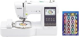 Brother SE700 Sewing and Embroidery Machine, Wireless LAN Connected, 135 Built-in Designs, 103 Built-in Stitches, Plus 24 Spools of Jewel Toned Thread
