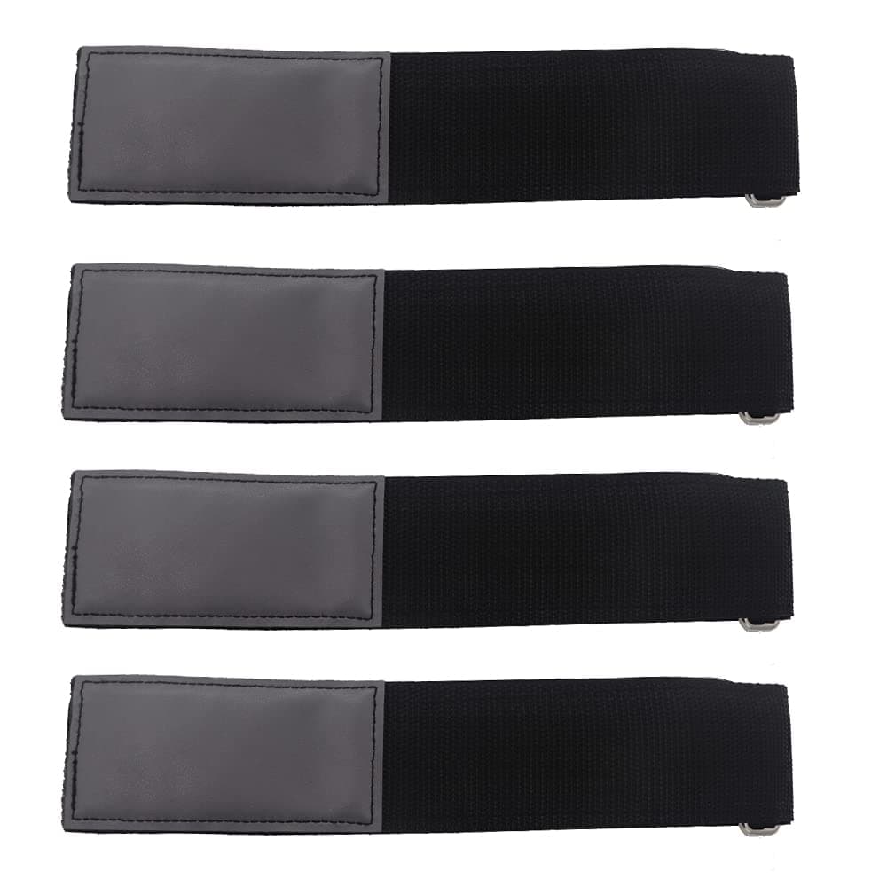 Ladder Straps,Ladder Rack Tie Down Straps,Strong Hook and Loop Securing Straps,Multipurpose Storage Straps (33'' x 2'') (Black 4 Pack)