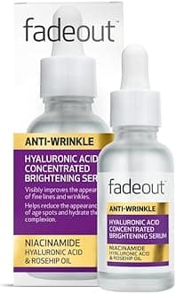 Fade Out Anti-Wrinkle Hyaluronic Acid Concentrated Brightening Serum with Rosehip Oil - 30ml