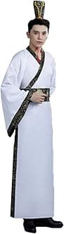 Men's Ancient Chinese Hanfu Dress Long Robe Traditional Cosplay Costume