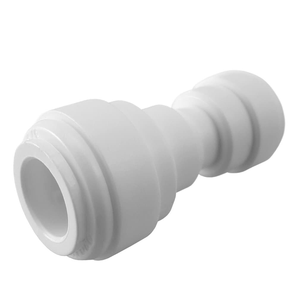 PureSec 2017 TOC1414 mini white plastic quick fitting straight union push connector for tubing OD 1/4" used for RO system refrigerator ice maker coffee machine (Pack of 5)