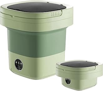 Portable Washing Machine,16L Laundry Washer with 3 Modes Deep Cleaning for Underwear,Baby Clothes,Shirt,Small Delicates. Mini Foldable Washer and Dryer Combo for Apartment,Hotel,Camp,RV,Travel(Green)