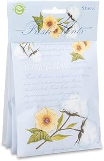 Fresh Scents Sachet 3 Pack-White Cotton