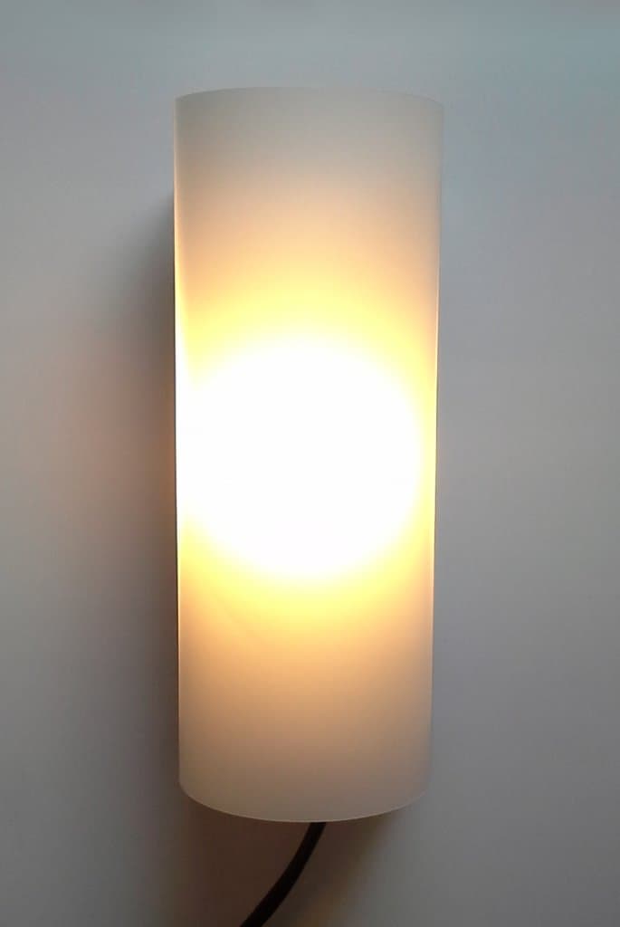 Exclamation Light - 12 Volt Direct Current LED Wall Light for Solar and Other Renewable Energy/Off Grid Power Systems - High Transmission Matte