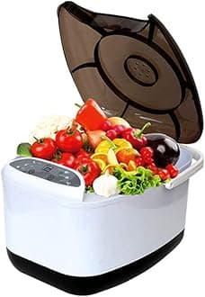 Dbtxwd 4.5L Fruit and Vegetable Washer System, Home Use Ultrasonic Ozone Vegetable Fruit Sterilizer Cleaner Washer Health