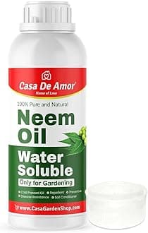Casa De Amor Neem Oil - Water Soluble Organic for Easy Spray on Garden and indoor outdoor plants (500 ML)
