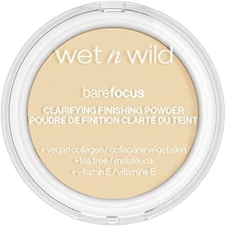 Bare Focus, Makeup Clarifying and Finishing Powder, Translucent and Matte for a Flawless Makeup Base, Long-Lasting, with Hyaluronic Acid and Vitamin E, for Fair/Light Skin Tones