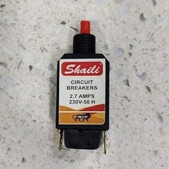 Circuit Breaker - (2.7AMPS) - Mixer Grinder Over Load Protector Switch - Mixer Load - Heavy Duty - Company May Vary(Pack of 1)