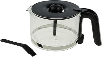Piebert Glass Jug Compatible with/Replacement Part for Philips 996510073714, CP9948 HD7761..Grind & Brew Coffee Machine