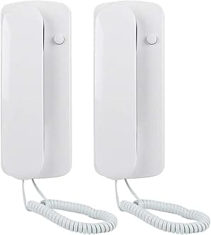 Intercom Phone, WallMounted Intercom System, 2 Way NonVisual , Wired Home Intercom System, Ideal for Office Department Store