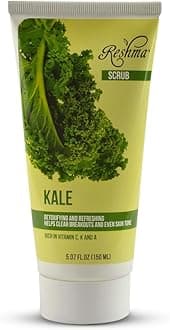 Reshma Beauty Kale Scrub | Dual Action Cleanser Face & Body Scrub | Gentle for All Skin Types and Dull Skin|Purifying and Hydrating| Enhances Natural Glow| Cruelty Free (Pack of 1), 5.07 oz