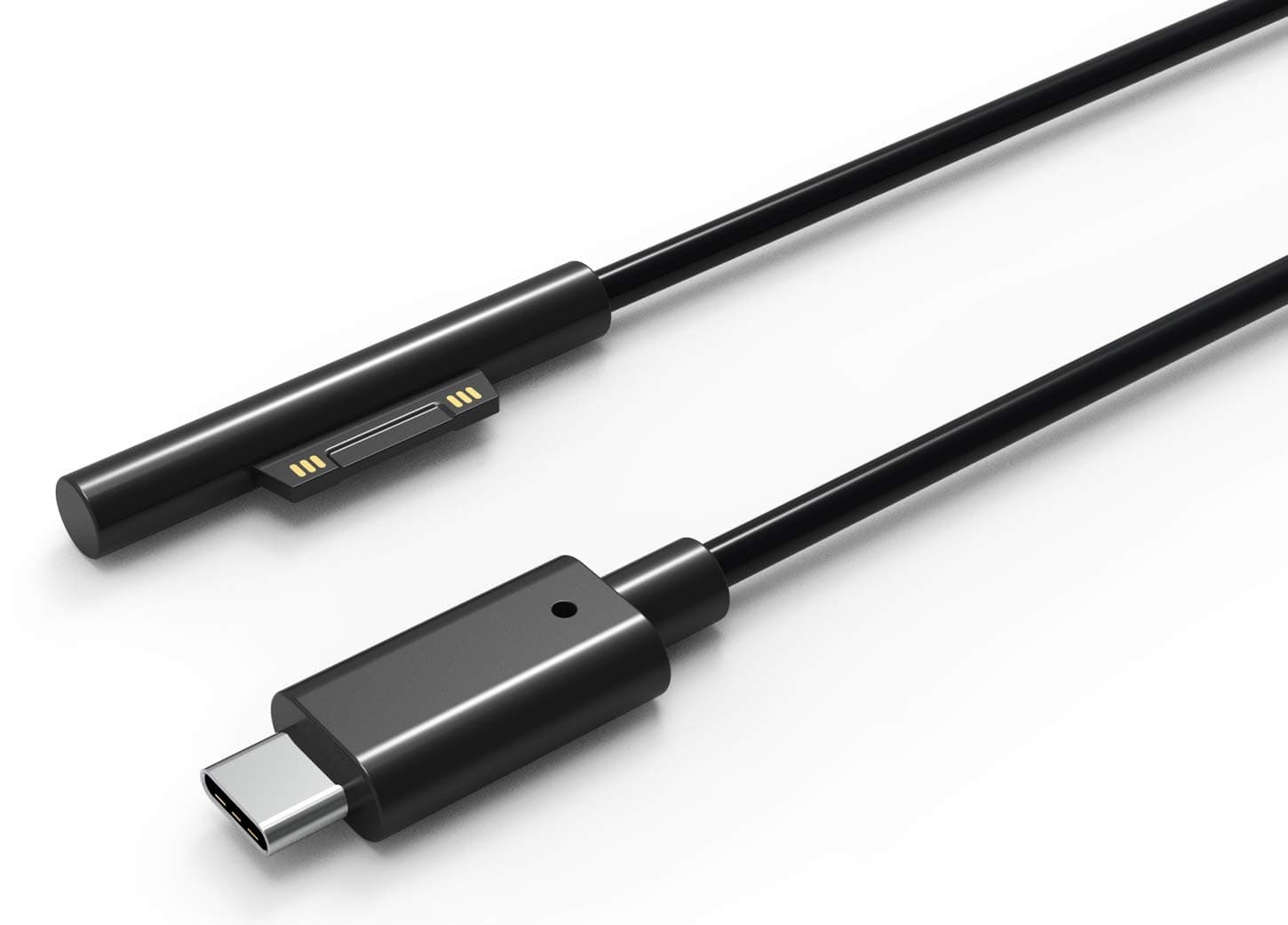 Surface Connect to USB-C Charging Cable, for Microsoft Surface, Pro 6/ Pro 5/ Pro 4, Surface Book 1, Surface Laptop 1, Laptop 2, Surface Go, Works with USB-C PD Charger, 3A 15V