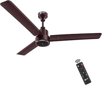 1200 mm Zeno BLDC | BLDC energy saving ceiling fan with Remote |BEE 5-star rated | Saves up to 50% on electricity bills | 3-year warranty by Orient | Brown, pack of 1