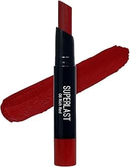 Superlast Lipstick Matte Finish (Shade 06 - Rich Red)