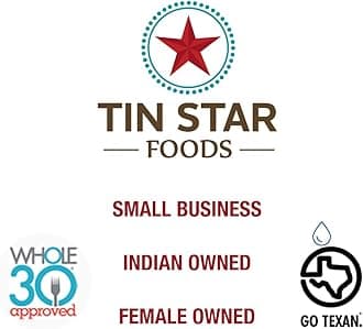 Tin Star Foods - 16 oz Certified Grassfed Traditional Desi Ghee GLASS JAR. Made in kettles and hand filtered in Dallas Texas. Indian owned brand