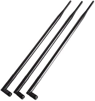 10dBi 2.4GHz 5GHz WiFi Booster Omni Directional Antenna RP-SMA for Wireless Router Network Devices PC Security Cameras Wireless Outdoor Internet Extender Booster USB Adapter WiFi Card