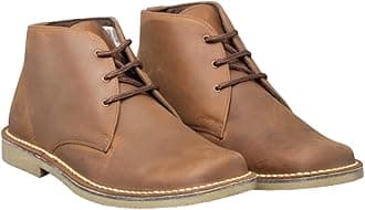Leonard Mens Square Toe Suede Leather Desert Boots Sand