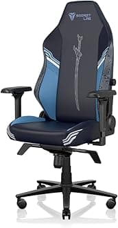 Secretlab Titan Evo Yasuo Gaming Chair - Reclining & Heavy Duty Computer Chair with 4D Armrests - Magnetic Head Pillow & Lumbar Support - Big and Tall 395 lbs - Blue - Leatherette