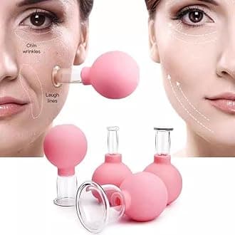 Luzly Face Cupping Set Anti Aging Facial Cupping Gua Sha Facial Tools Cupping Wrinkles Massage Vacuum Suction Cupping Therapy Set for Face Leg Arm Back Shoulder Muscle and Joint Pain
