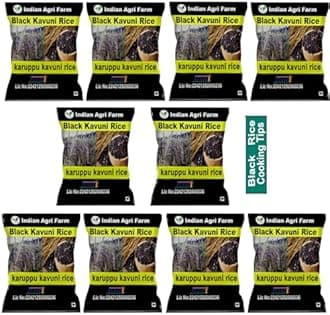 IAgriFarm Black Kavuni Rice Pack of 10 KG | Karuppu Kavuni Arisi