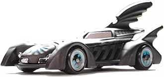 Hot Wheels Premium Pop Culture Batman Forever Batmobile, Die-Cast Metal Collectible Car, Real Riders