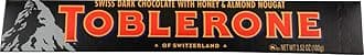 TobleroneBar - Swiss Dark Chocolate with Honey & Almond Nougat Bar (Pack of 3 Bars Each 3.5 oz)