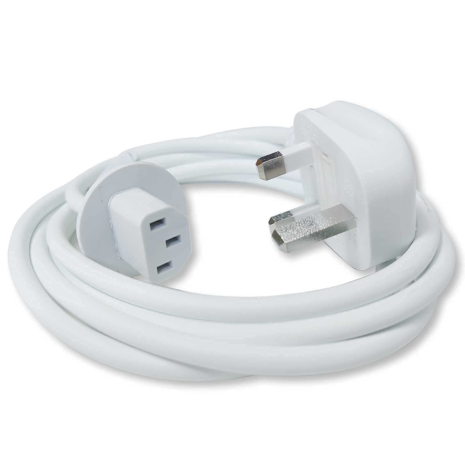 Power Cable UK Plug Cord Compatible for Apple iMac 17" 20" 21.5" 24" 27" G5 A1224 A1225 A1311 A1312 A1418 A1419 Replacement Part GENUINE 6ft Power Supply Wire Line 2012 Late-2019