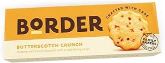 Border Biscuit Butterscotch Crunch - Made with Real Butter & Butterscotch - Deliciously Crunchy Treat - Perfect Food Gift for Biscuit Lovers - Pack of 9 x 135g