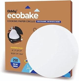 Oddy Ecobake Baking & Cooking PaperCircles | Ideal for Baking Cakes, Pastries & Cheesecakes | Best Suitable for Airfryer, Microwave, Oven & Steamer (5 Inch)