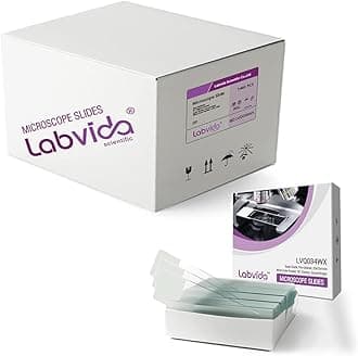 Labvida 72pcs x 20 Boxes of Pre-Cleaned White Color Frosted Microscope Slide, Dim.75mmx25mm, Super Grade Glass, Ground Edges, 45° Safety Corners, LVQ034WX