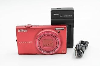 Nikon COOLPIX S6100 16 MP Digital Camera with 7x NIKKOR Wide-Angle Optical Zoom Lens and 3-Inch Touch-Panel LCD (Red)