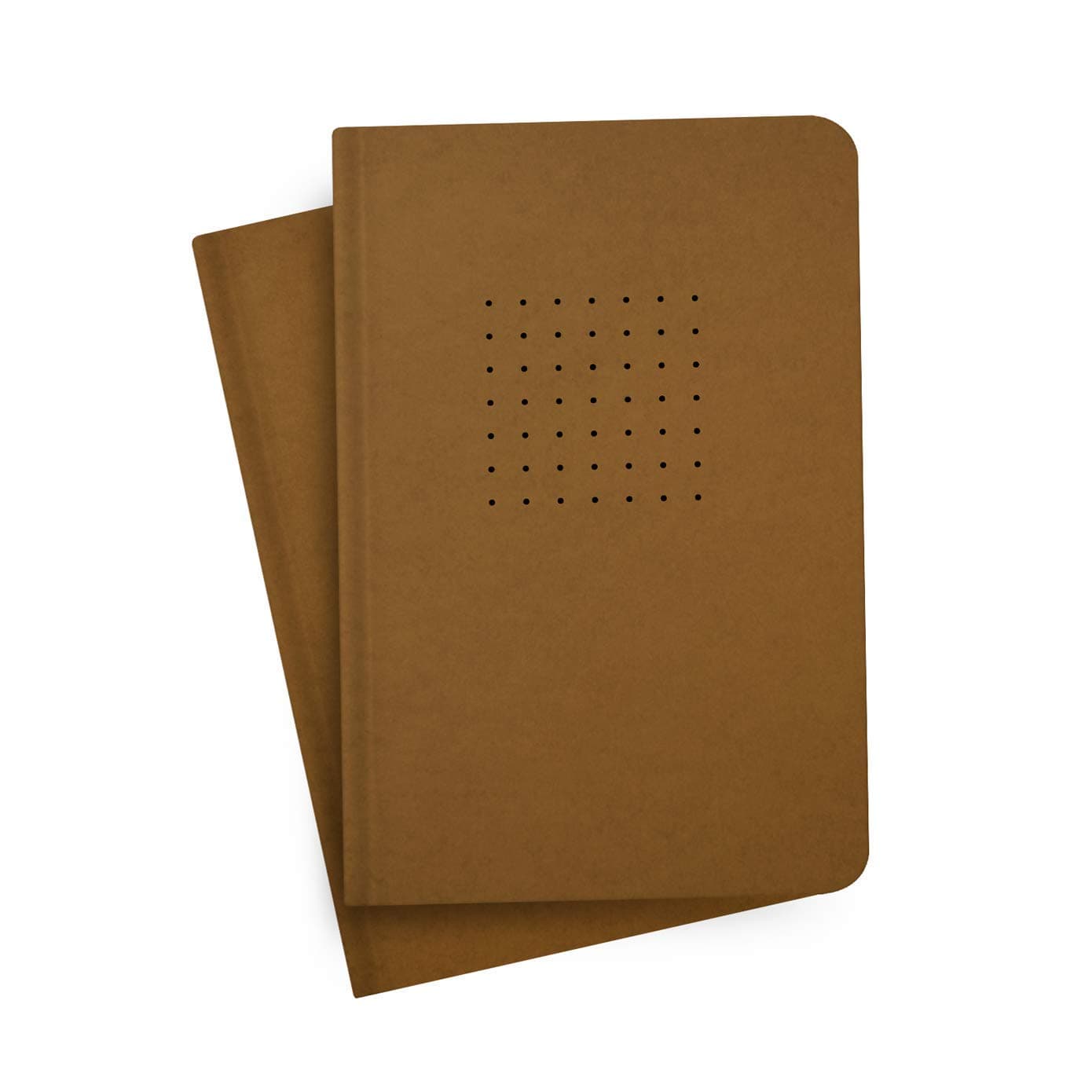 Factor Notes: A5 Notebooks, Dot Grid, 2-in-1 Pack, 90 GSM Natural Shade Paper Journal Diary, 160 x 2 = 320 Pages (Kraft) Office Product