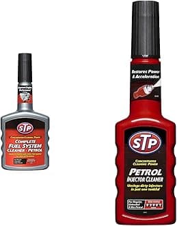 STP Complete Petrol Fuel System Cleaner, Car Accessories, 400 ml & GST53200EN Petrol Injector Cleaner 200 ml