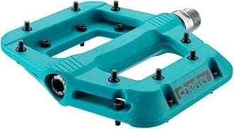 Chester Pedals - Platform, Composite, 9/16",Turquoise, Replaceable Pins