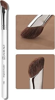 Eyeshadow Brush, Angled Nose Contour Brow Bone Highlight Makeup Brush (190 angled shader)