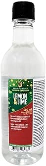 Aromhuset Zero Sugar Lemon Lime Soda Concentrate 500 ml - Makes 12.5 litres - Sugar-Free Soft Drink by Adding Flavouring to Carbonated Sparkling Fizzy Water